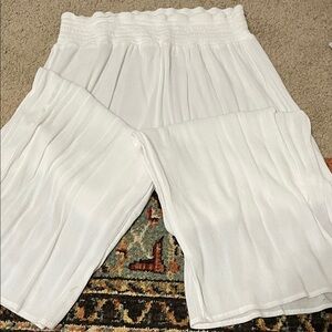 Shade & Shore Textured White Pants